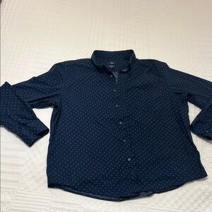 George Men's Dark Blue Button Down Shirt